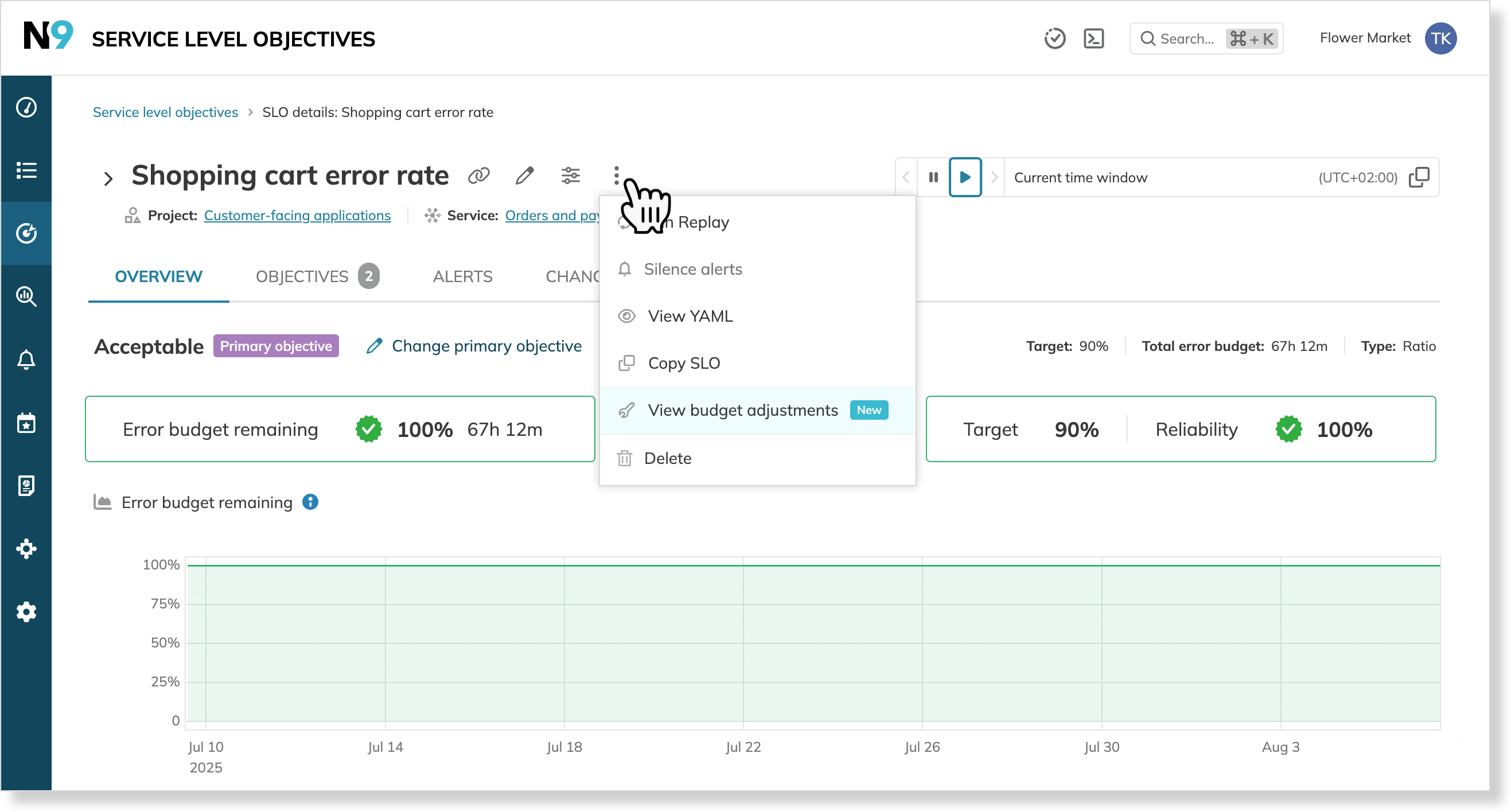 `more actions menu`