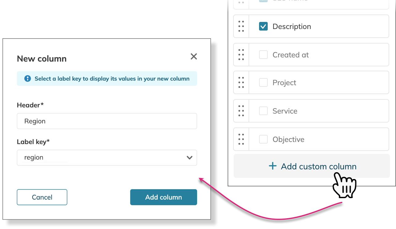 adding a custom column