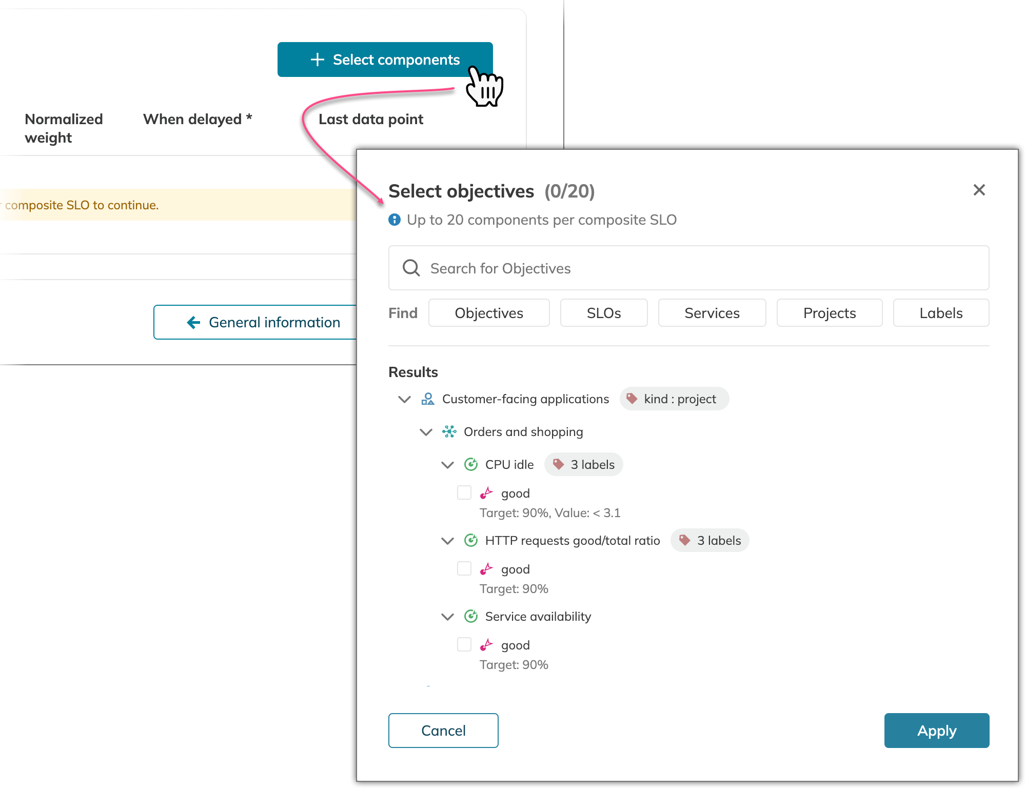alerting center example