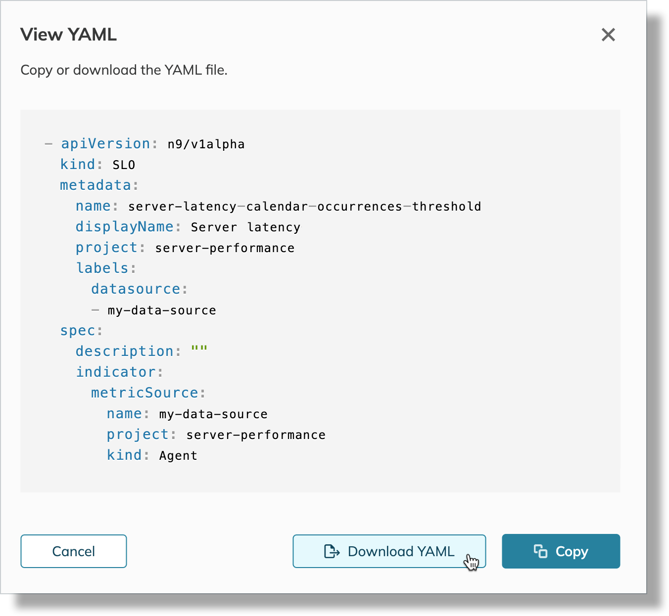 download yaml