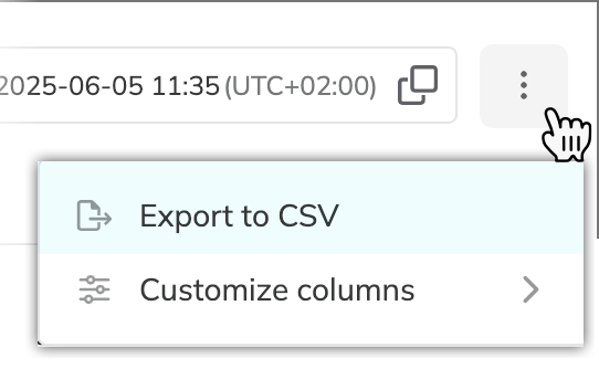 export to csv