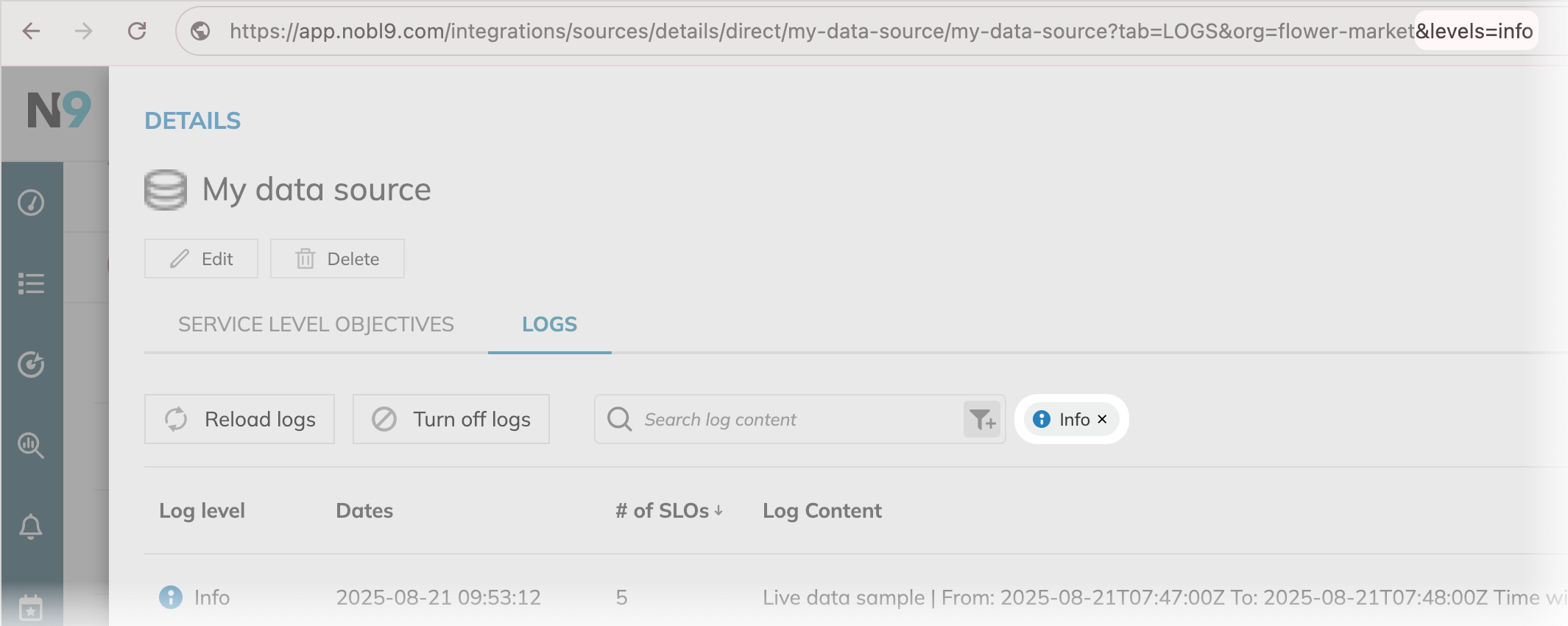 link to filtered event logs