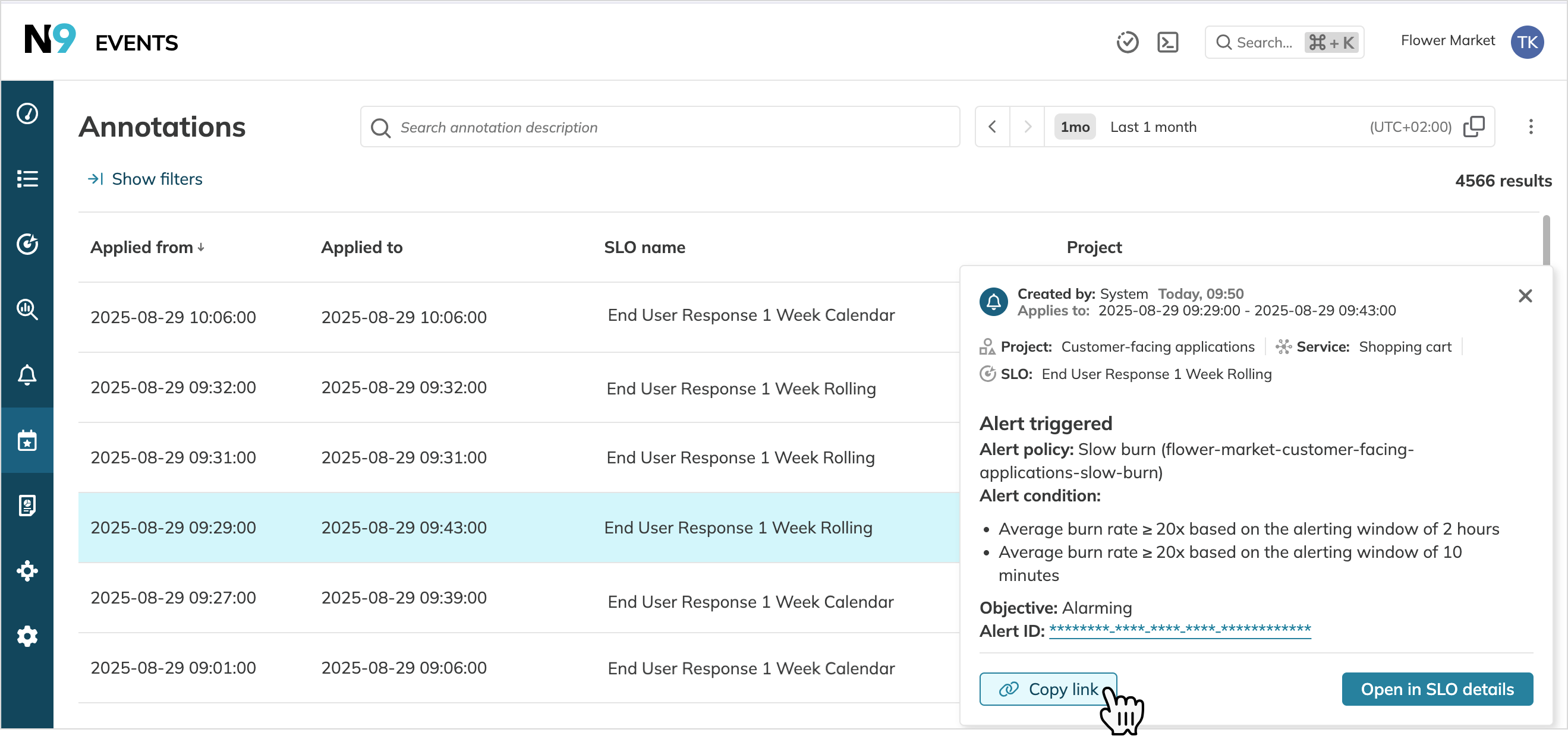 copying a direct link to an annotation