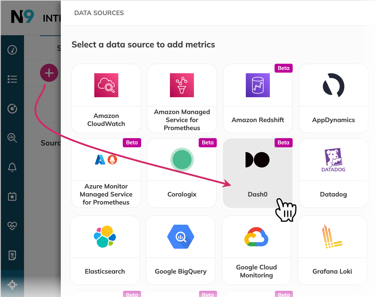 Adding Dash0 as a data source