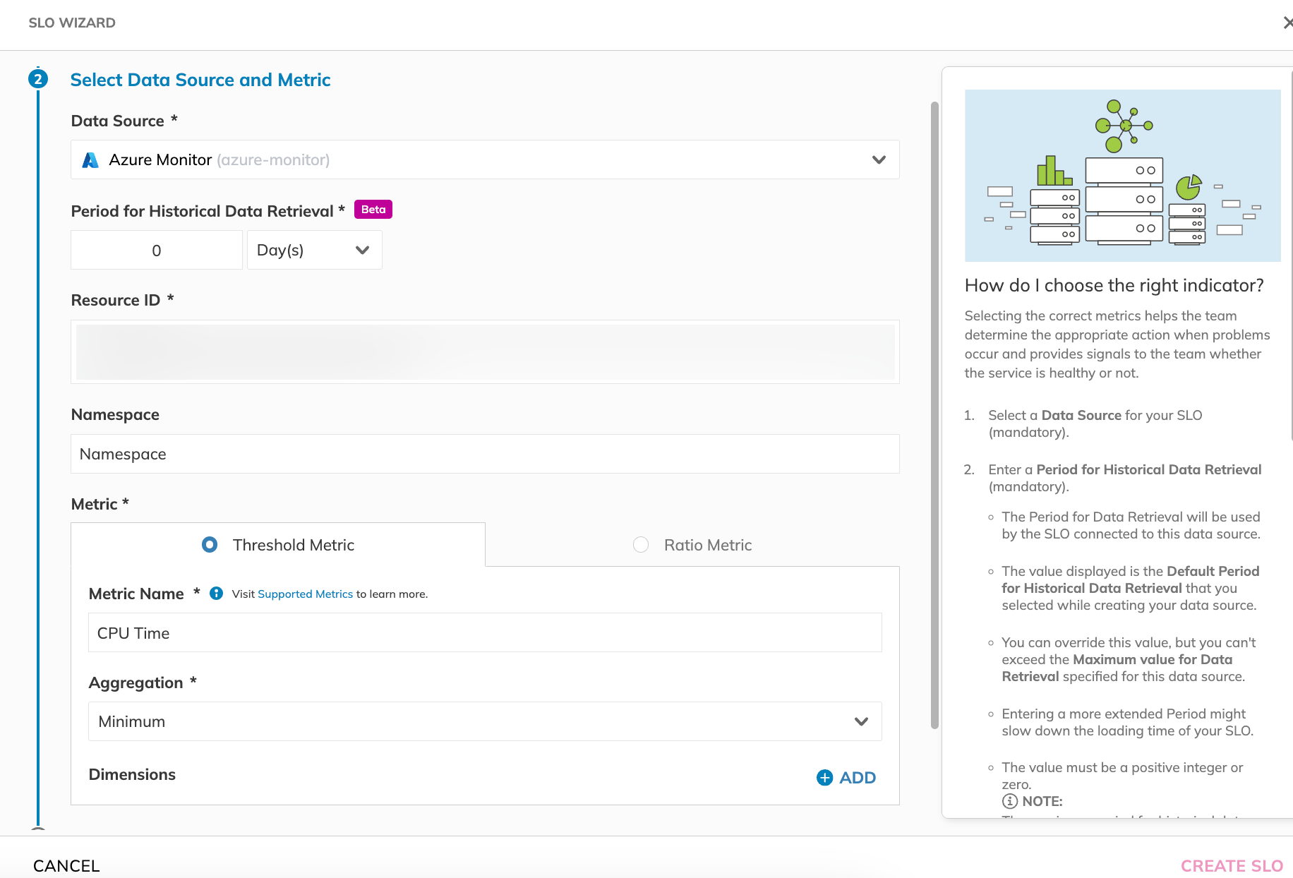 Azure metrics