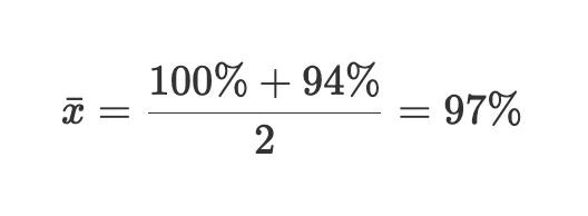 calculation for the reliability score