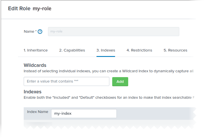 splunk minimal role permission